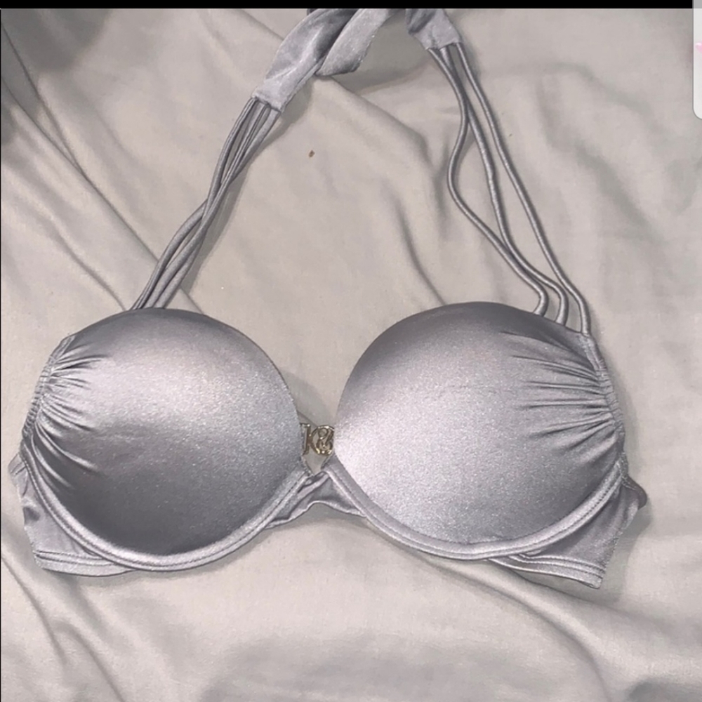 Victoria's secret silver swim top 32 C